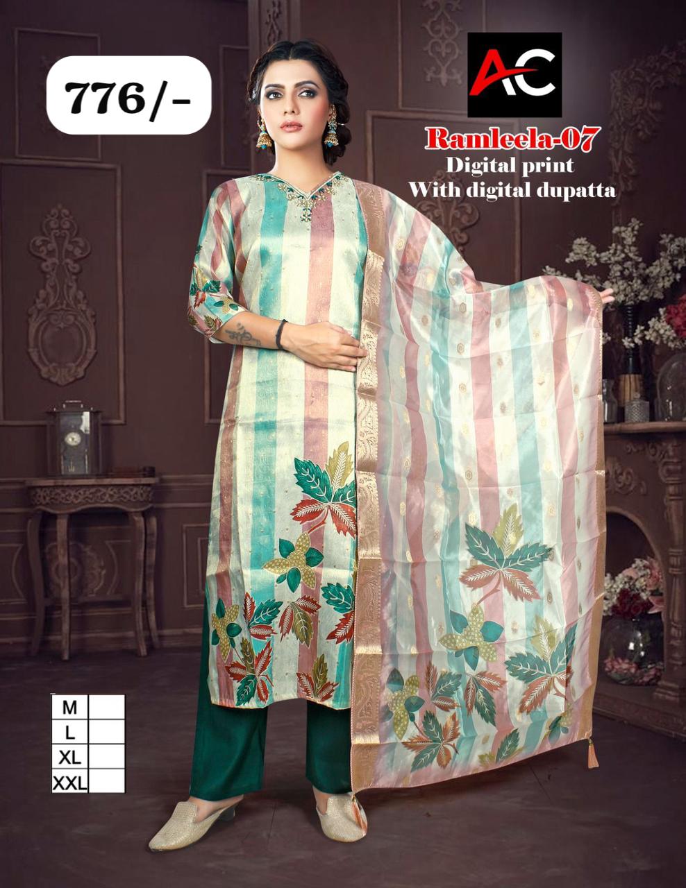 Ramleela-07 Digital Print Suit With Digital Dupatta